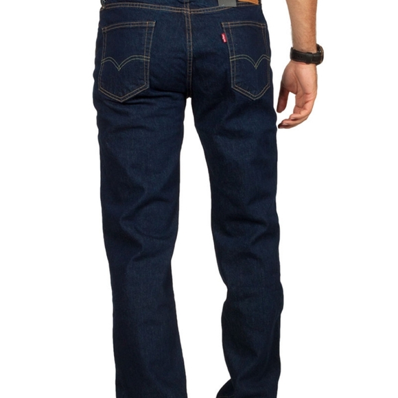 Men's Levis 514 Dark Wash Denim - Picture 2 of 6